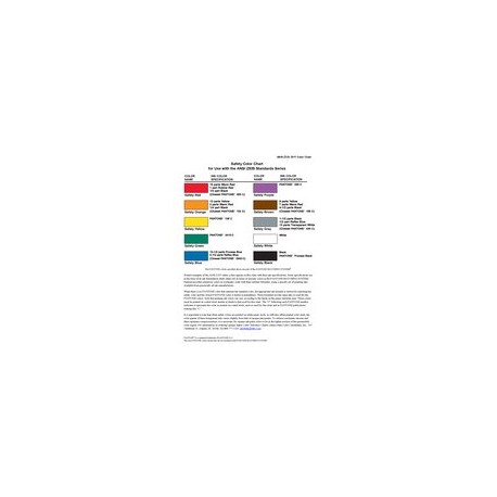 ANSI Z535 Color Chart